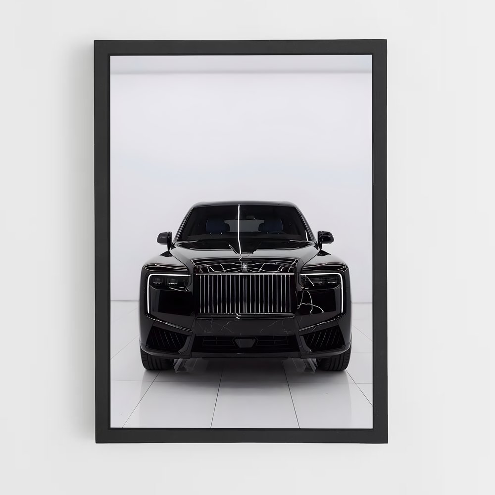 Poster Cullinan noir badge élégant – affiche Rolls-Royce (vue 2)